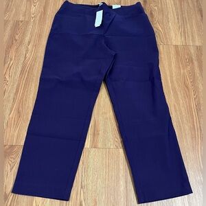 Chico’s Perfect Stretch Pull-On Pants Purple Size 3 (XL/16)